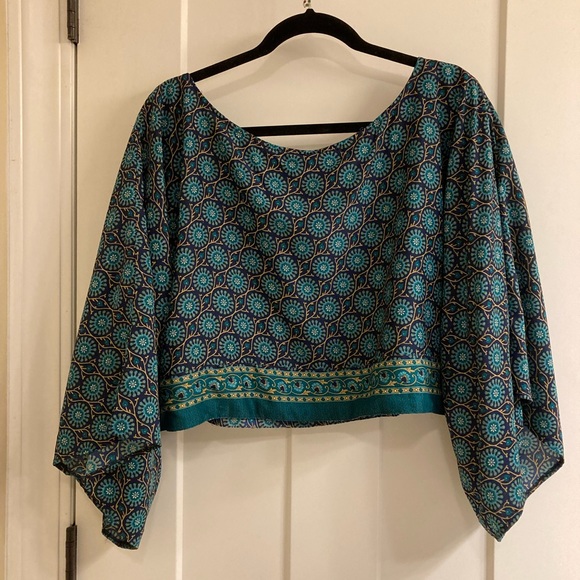 Aller Simplement Kimono Printed Blouse - Picture 7 of 8